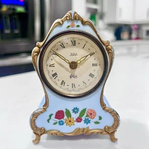 VTG! Reuge Musical Alarm Clock Made in Germany Mechanical Movement WORKS! - Picture 1 of 8