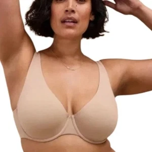 ThirdLove 24/7 Classic Unlined Bra Nude Beige Underwire Comfort Fit Size 36D - Picture 1 of 5