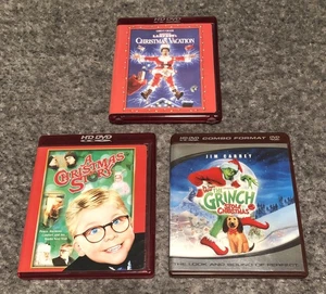 Christmas Vacation, A Christmas Story, How The Grinch Stole Christmas HD-DVD LOT - Picture 1 of 4