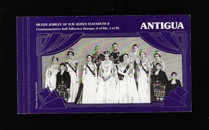 Antigua 1977 QEII Folleto Jubileo de Plata Completo 6x50 centavos 1x$5 sellos - Imagen 1 de 2