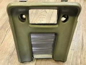 1968 FORD MUSTANG GT USED OEM CONSOLE RADIO BEZEL & PAD WITH ROLL UP DOOR C-G - Picture 1 of 12