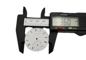 Reloj Bolsillo Jules Huguenin 36mm Esmalte Hundido Esfera Solo (562) - Imagen 1 de 3