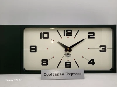 DULTON Double Face Wall Clock Green Retro Magnet Type H21-0362DGN Japan #33 - Image 1 of 4