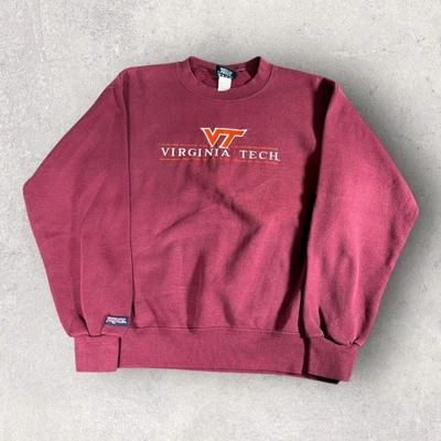 Vintage 90s Jansport Virginia Tech Hokies Men’s Collegiate Sweatshirt Size M - Image 1 of 4