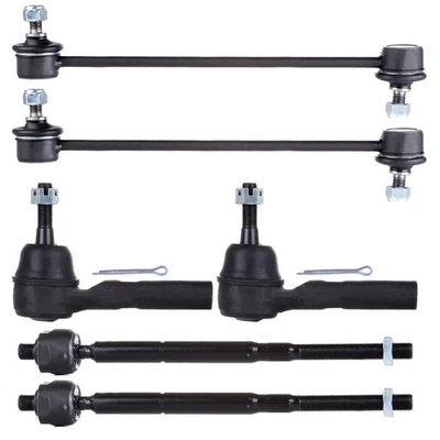 6x Inner & Outer Tie Rod Ends Sway Bar End Links For 07-2012 Dodge Jeep Patriot - Изображение 1 из 4