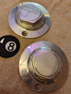 2 Boyds MP Style 215 6-1/4" Or 6.25 Machined Aluminum Mag Wheel Center Caps 🎱 - Picture 1 of 10