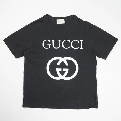 Camiseta Gucci para hombre con logotipo estampado XL negra Foto 1 de 4