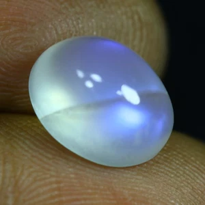 4.35 Cts_Great Electric Blue Shadow_100 % Natural Unheated Blue Moonstone_India - Bild 1 von 3