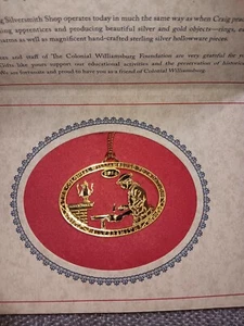 Colonial Williamsburg Foundation Ornament 24k Gold Plate Christmas Ornament 2014 - Picture 1 of 6