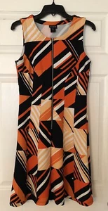 Retro Sixties 60s Style Mod Pop Art Geometric Abstract Print Shift Mini Dress - Bild 1 von 9