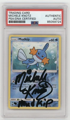 PSA Signed Michele Knotz Mudkip 32/168 Reverse Holo Celestial Storm Set - Image 1 of 2