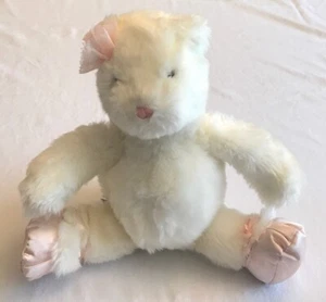 Bailarina Victorias Secret 13" Oso de peluche de Gund blanco rosa - Imagen 1 de 5