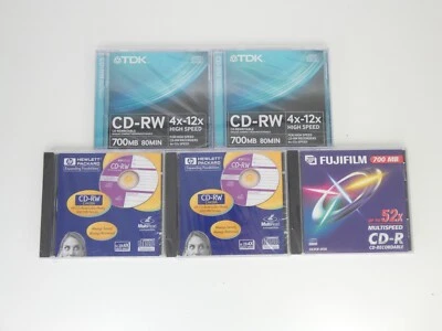 Compact Disk Recordable 10 TDK CD-R Sony Fuji HP Compatible 700 MB - Image 1 of 4