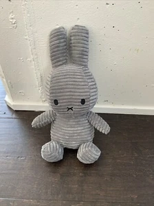 OFFICIAL Nijntje GREY CORDUROY MIFFY BUNNY RABBIT TOY 9” - Picture 1 of 5