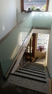 Balkongeländer Ganzglasgeländer Terrassengeländer ALU Modul Brüstung Balkon - Bild 1 von 3