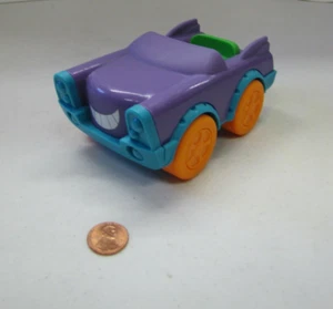 New! Fisher Price Little People Joker Car Vehicle Dc Super Friends Smiling - Picture 1 of 3