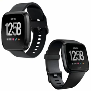 Fitbit Versa Smart Watch Fitness Activity Tracker - S & L Sizes Black - Picture 1 of 7