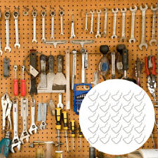 Space-Saving Tool Hanger Shelf - 12pcs Metal Pegboard Hooks