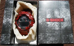 Casio G Shock GD-120CM-4ER - plus Ersatz Armband 2020 - rot/schwarz - Camouflage - Bild 1 von 19