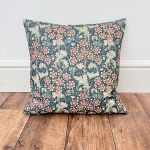 1700. Kissenbezug Orchidee Nightfall Blockprint Leinenoptik 100% Baumwolle - Bild 1 von 4