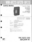 Sony Original Service Manual für WM-AF23/AF29/BF23