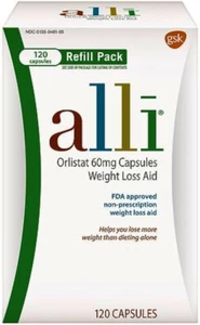 Alli Weight Loss Refill 60mg Pack Sealed New Alli 120 Capsules AUTHETIC 08/2025 - Picture 1 of 4