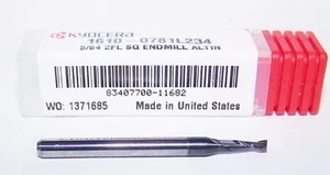 5/64"" (.0781"") CARBURO 2 FLAUTA MICRO TERMINALES, RECUBIERTO ALTiN 1610-0781l234 - Imagen 1 de 3