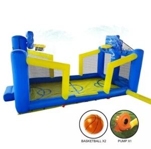Shaq 14ft Constant Airflow Spritzplatz mit Wassersprinkler, Gebläse & Ball - Neu - Bild 1 von 14