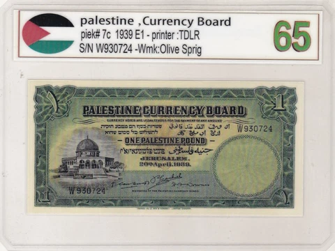 PALESTINE copy fantasy banknotes - A6 Cover