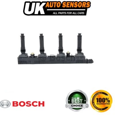 Fits Vauxhall Astra 2000-2010 Zafira 2001-2010 2.0 Bosch Ignition Coil - Image 1 of 4