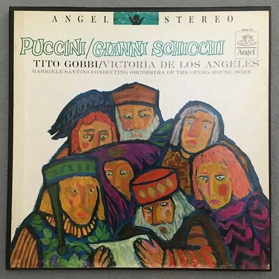 C016 Puccini Gianni Schicchi de los Angeles Gobbi Santini 1LP Angel 35473 - Image 1 of 4