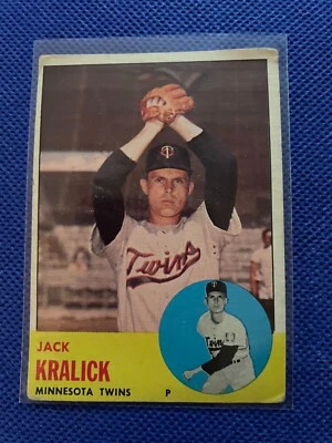 1963  topps #  448 JACK KRALICK - Image 1 of 2