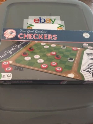 Brand New MasterPieces MLB New York Yankees Checkers Board Game Sealed - Image 1 of 4