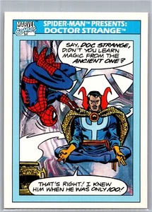SPIDER-MAN PRESENTS DOCTOR STRANGE Card #158 1990 Impel Marvel Universe SERIES 1 - Picture 1 of 2