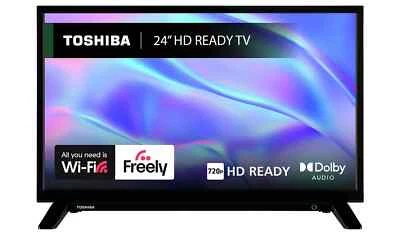 Toshiba 24 Inch 24WV2553DB Smart HD Ready HDR DLED Freely TV YOUTUBE NETFLIX - Image 1 of 4