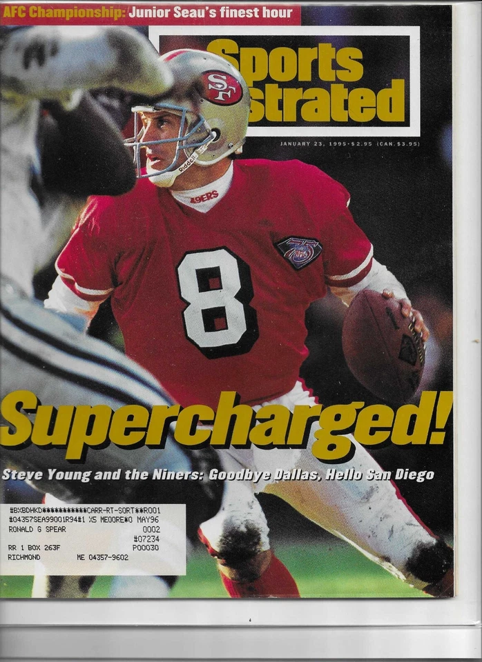 Sports Illustrated - Football Covers - 1995 & 1996 - Image 1 of 1