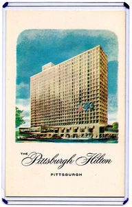 VINTAGE LINEN,NOS-THE PITTSBURGH HILTON HOTEL-PITTSBURGH,PA - Picture 1 of 5