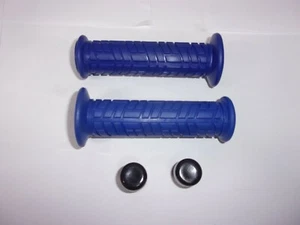 BLUE ATV HAND GRIPS FOR THUMB THROTTLE HONDA ATC 200 S / ATC 200 X NEW 7/8" - Picture 1 of 1