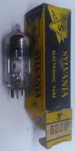 6BZ8 / X155 NOS vacuum tube Sylvania dual triode - Picture 1 of 1