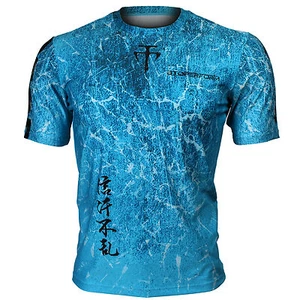BTOPERFORM [FR-307B] Full print Crew neck graphic T-shirt Training Sport Gym MMA - Picture 1 of 7