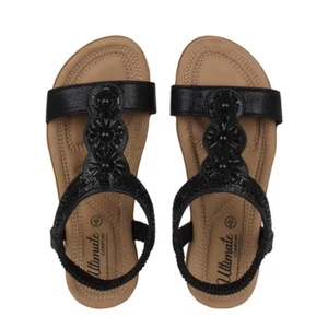 BE YOU ULTIMATE COMFORT DIAMANTE SANDALS SILVER SIZE 5 EU 38 RRP £30.00 - Picture 1 of 6