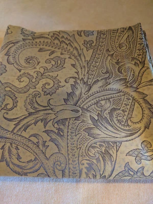 CUDDLEDOWN 1 EURO FARSA 100% ALGODÓN DORADO/BRONCE NEGRO PAISLEY ITALIA NUEVO SIN ETIQUETAS Foto 1 de 4
