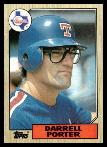 1987 Topps #689 Darrell Porter Catcher Texas Rangers excelente envío gratuito Foto 1 de 1
