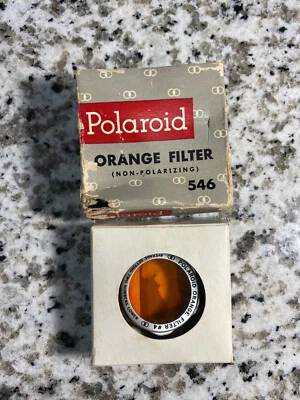 Polaroid Land Camera ORANGE FILTER 546 Non-polarizing in original box - Image 1 of 4