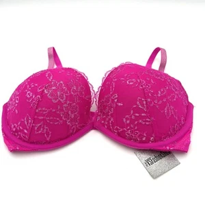 Victoria's Secret Bra 34DD Dream Angels Padded Demi Pink 2015 NYC Fashion Show - Picture 1 of 13