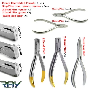 Range Dental Orthodontic Pliers Z Bend Archwire Bending Detailing Step Pliers TC - Bild 1 von 7
