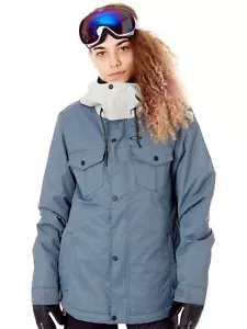 Oakley Dark Slate Charlie 2.0 BioZone Womens Snowboarding Jacket in Medium - Picture 1 of 9