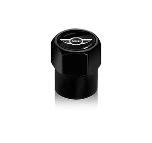 Set of 4 Dust Valve Caps For Mini Cooper - Black - Genuine Caps Universal - Picture 1 of 1