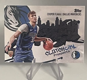 Bolso de mano Cooper Flagg Topps 2025 City Prospects RC #CC-1 Dallas Mavericks - Imagen 1 de 2