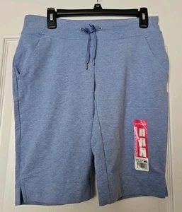 Eddie Bauer Damen Bermuda Jersey Shorts Small Heather Cali Blau Neu mit Etikett 915 - Bild 1 von 8